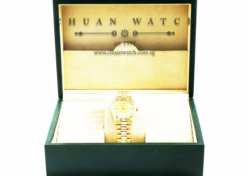 Rolex Day-Date President Yellow Gold 36mm 18238 Champagne Myriad Diamonds - Discontinued - Image 3