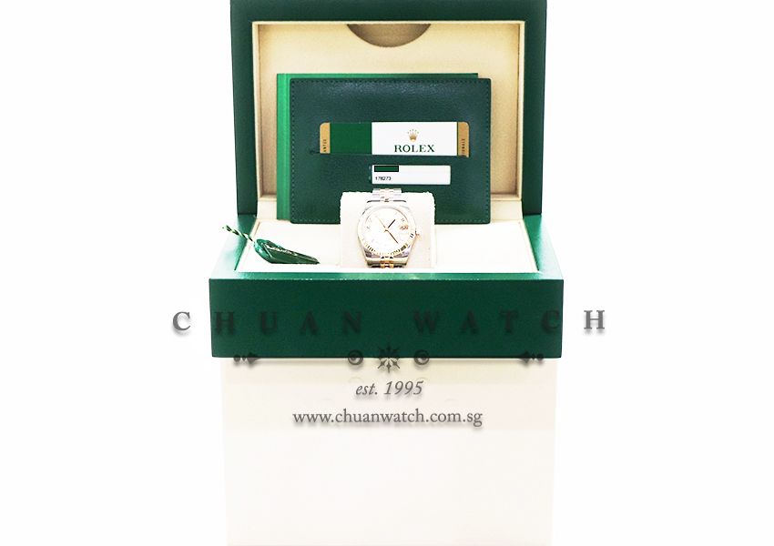 Rolex Boys DateJust Two-Tone 31mm 178273 Champagne Roman - Discontinued - Image 3