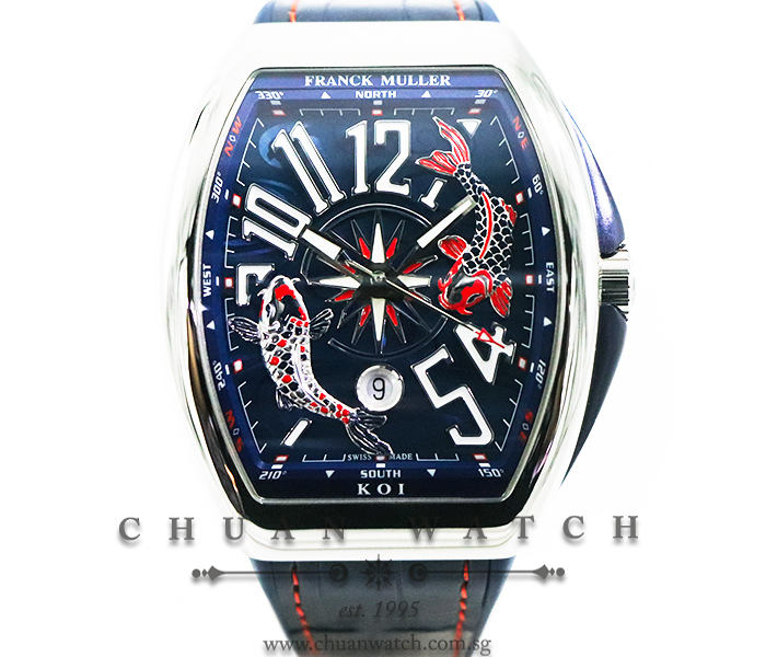 Franck Muller Vanguard Yachting Koi 2 V 45 YT SC DT AC BL - Limited Edition of 188 Pieces Only