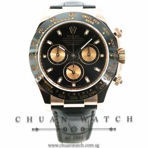 Rolex Cosmograph Daytona Everose 116515LN Black Index - Discontinued