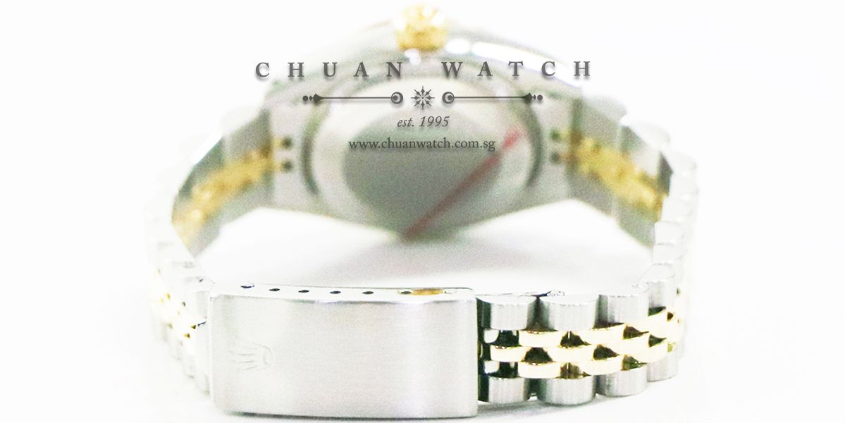 Rolex Vintage Ladies Oyster Perpetual Date Two-Tone 26mm 6917-3 Champagne Index - Discontinued - Image 2