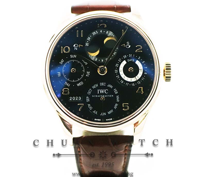 IWC Portuguese Perpetual Calendar Rose Gold 44.2mm IW502119 - Discontinued
