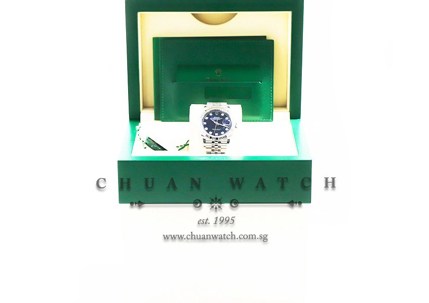 Rolex DateJust 36 126234 Blue Diamonds - Image 3