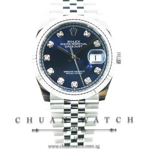 Rolex DateJust 36 126234 Blue Diamonds