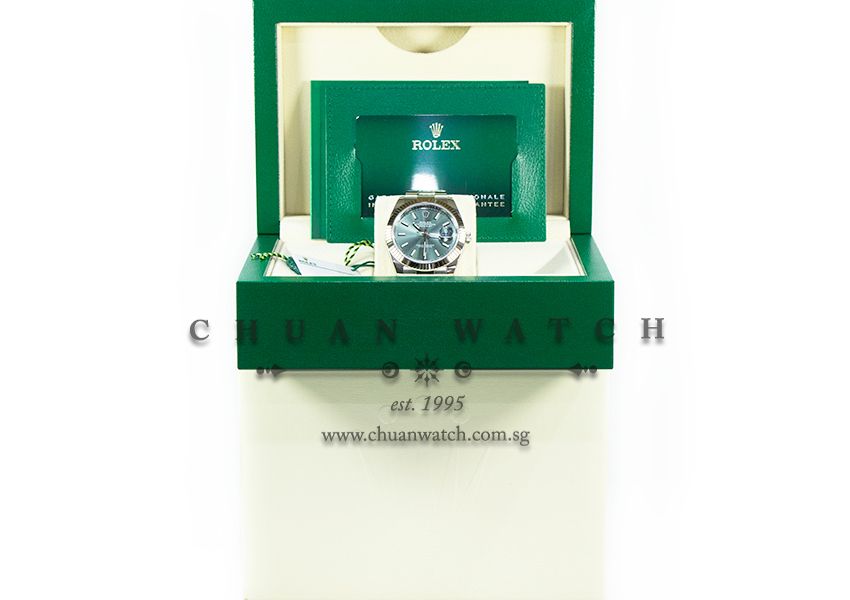 Rolex DateJust 41 126334 Mint Green Index :: Chuan Watch Singapore