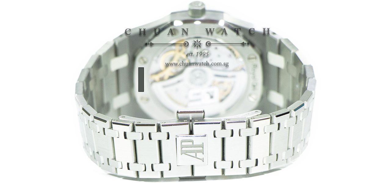 Audemars Piguet Royal Oak Automatic Jumbo Extra-Thin 50th Anniversary Steel 39mm 16202ST Blue - Image 2