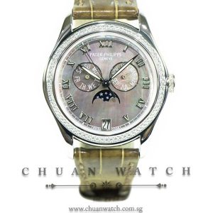 Patek Philippe Ladies Annual Calendar MoonPhase White Gold 37mm 4936G-001 - Discontinued