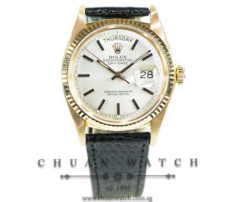 Rolex Vintage Day-Date President Rose Gold 36mm 1803 Silver Pie-Pan Index (Reconditioned) - Discontinued