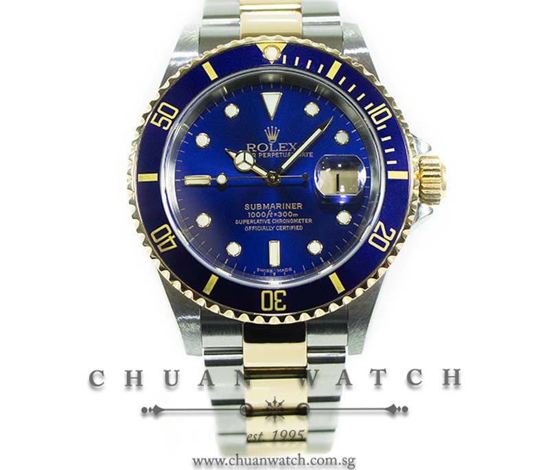 Rolex Submariner Date Two-Tone 16613 Blue - Discontinued