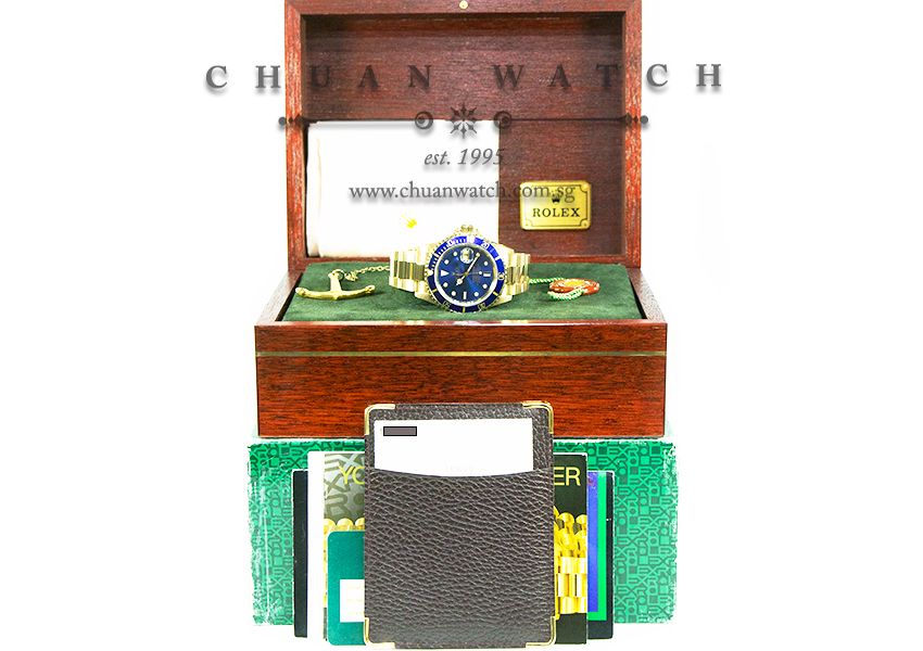 Rolex Submariner Date Yellow Gold 16618 Blue - Discontinued - Image 3