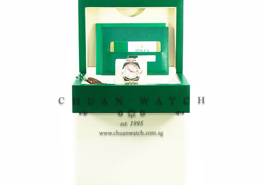 Rolex Boys DateJust Two-Tone 31mm 178271 Pink Jubilee Diamonds - Discontinued - Image 3