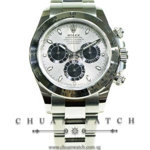 Rolex Cosmograph Daytona White Gold 116509 Steel Black Index - Discontinued