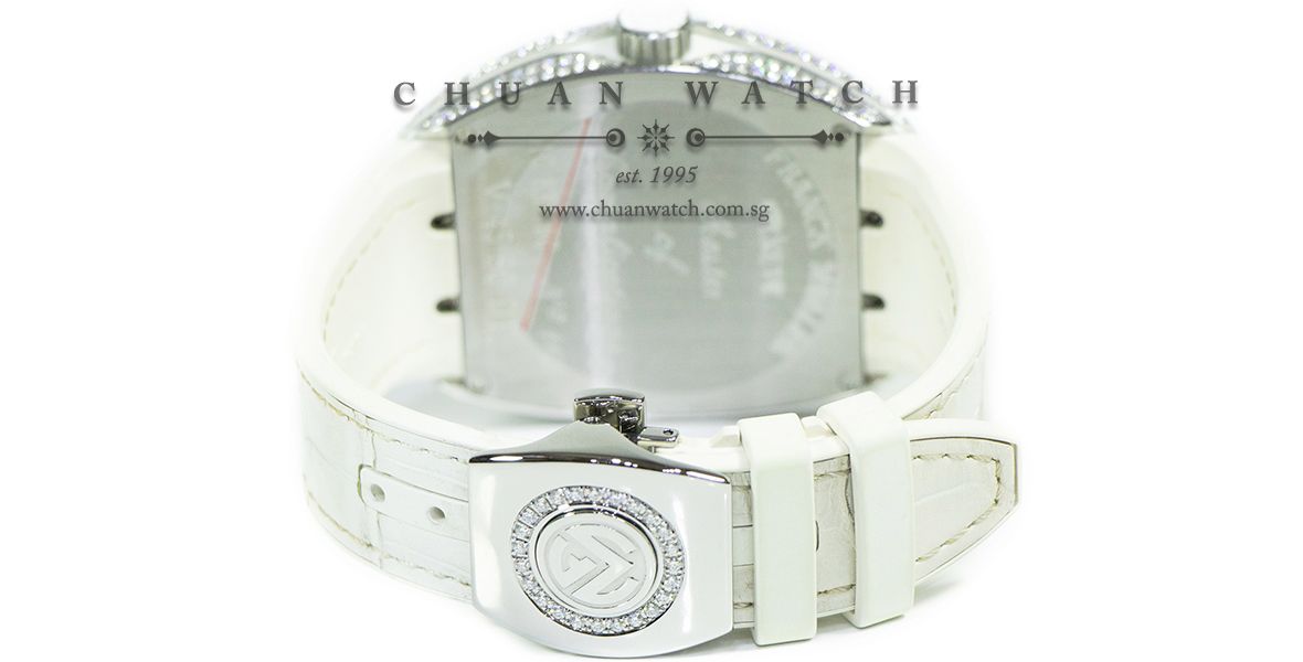 Franck Muller Vanguard Steel White Custom-Set Paved Diamonds V 45 SC DT AC BR BC - Image 2