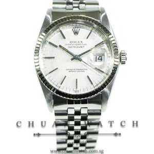 Rolex Vintage Gents DateJust 36mm 16014 Silver Linen Index - Discontinued