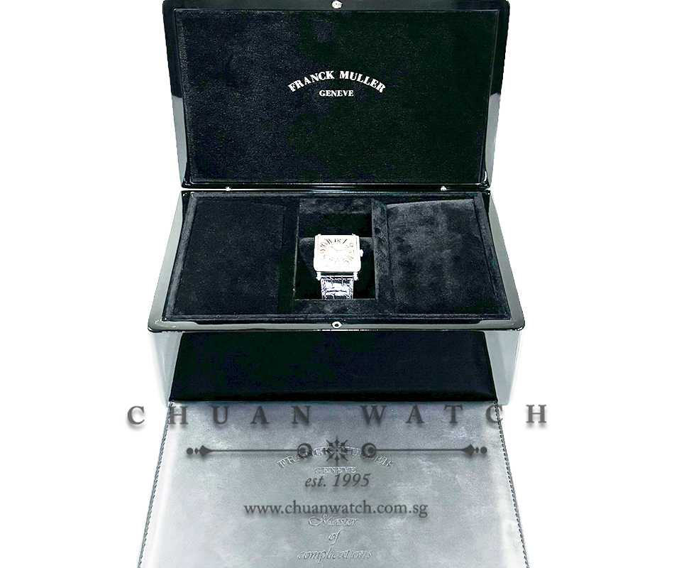 Franck Muller Ladies' Master Square Steel Quartz 6002 M B QZ REL V D 1R Silver Relief Arabic - Image 4