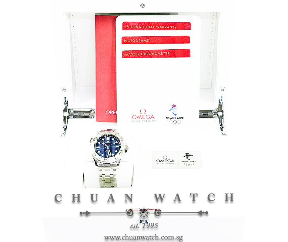 Omega Seamaster Diver 300M Co-Axial Master Chronometer 'Beijing 2022' 42mm 522.30.42.20.03.001 Blue - Discontinued - Image 4