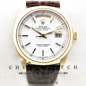 Rolex Vintage Day-Date President 36mm 18078 White Baton - Discontinued