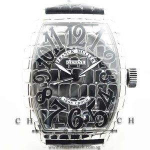 Franck Muller Cintree Curvex Iron Croco 9880 SC IRON CRO