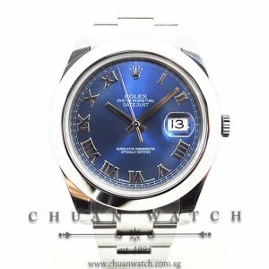 Rolex DateJust II 116300 Azzurro Blue Roman