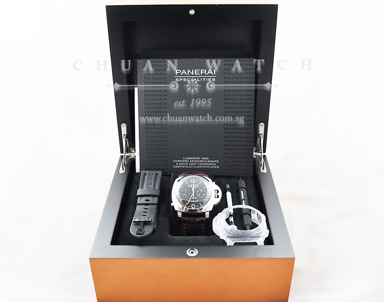 Panerai Luminor 1950 8-Days GMT Chrono Monopulsante Pam 275 N - Discontinued - Image 5