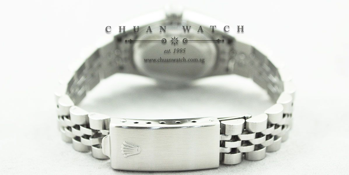 Rolex Ladies DateJust 26mm 69174 Blue Vignette Diamonds - Discontinued - Image 4