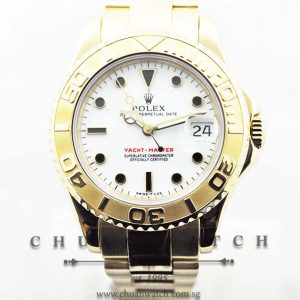 Rolex Midsize Yacht-Master 35mm 68628 White Onyx - Discontinued