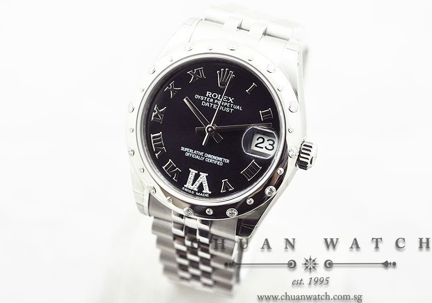 Rolex Boys DateJust 31mm 178344 Purple Roman VI 11BR - Image 2