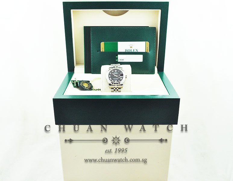 Rolex Boys DateJust 31mm 178344 Purple Roman VI 11BR - Image 5