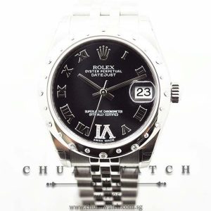 Rolex Boys DateJust 31mm 178344 Purple Roman VI 11BR