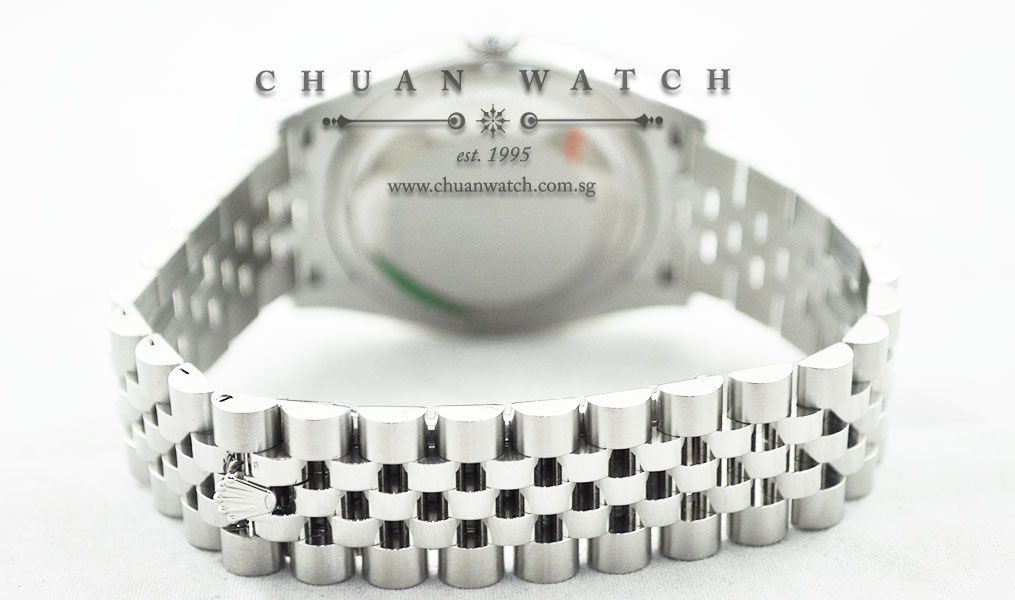 Rolex Gents DateJust 36mm 116234 Blue Jubilee Diamonds - Image 4