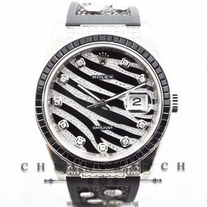 Rolex Gents Royal Black Diamonds DateJust 36mm 116199SANR - Discontinued