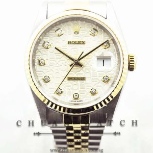 Rolex Boys DateJust 31mm 68273 Silver Jubilee Diamonds - Discontinued