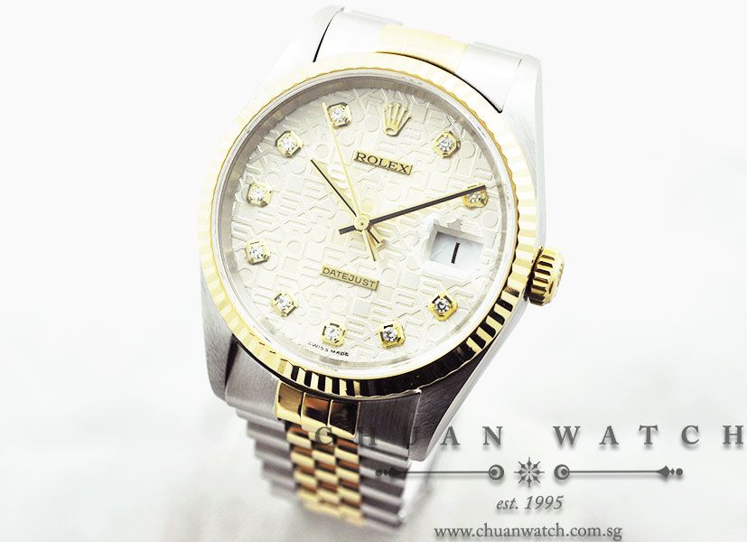 Rolex Boys DateJust 31mm 68273 Silver Jubilee Diamonds - Discontinued - Image 2