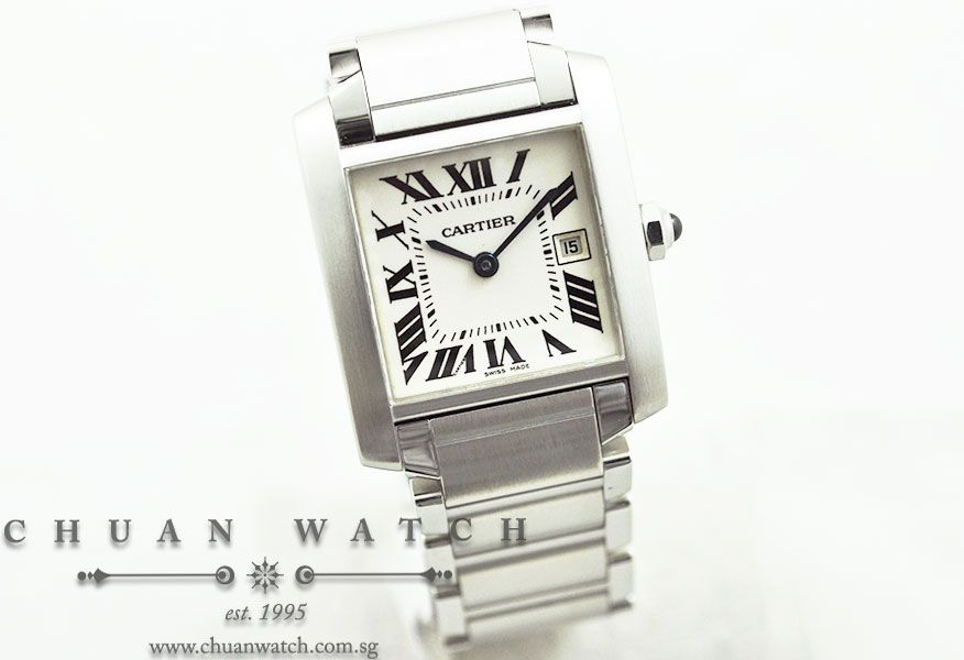 Cartier Tank Francaise Date Quartz 2465 - Image 3