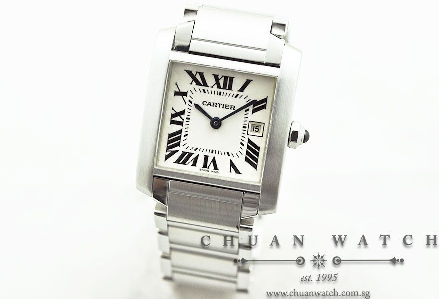 Cartier Tank Francaise Date Quartz 2465 - Image 2