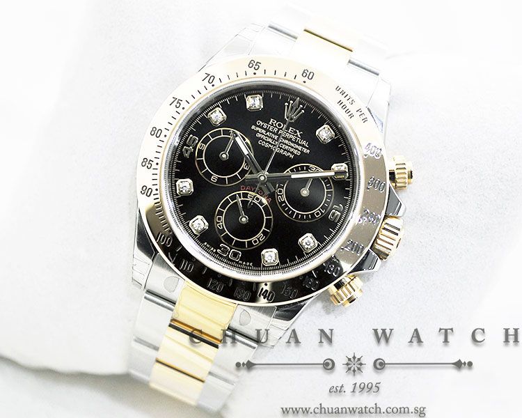 Rolex Cosmograph Daytona 116523 Black Diamonds - Image 2