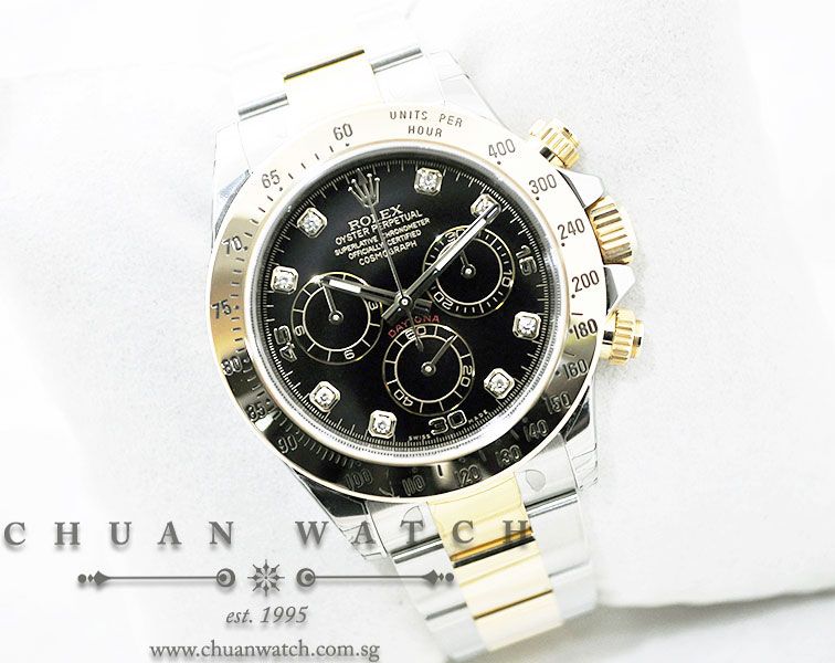 Rolex Cosmograph Daytona 116523 Black Diamonds - Image 3