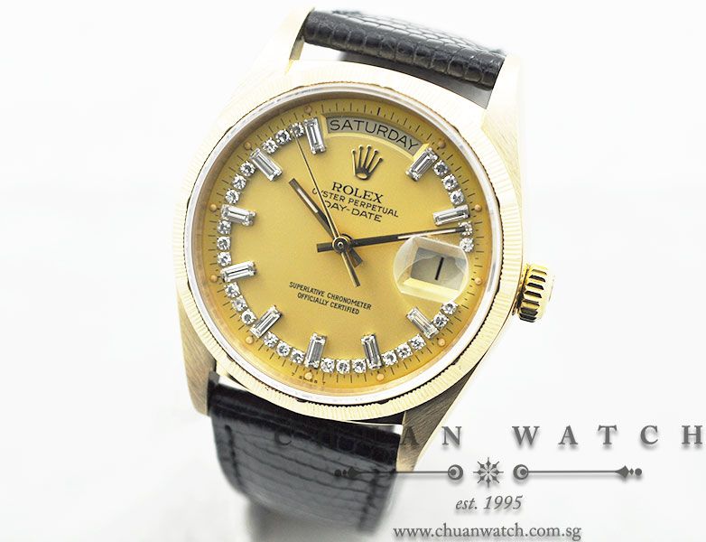 Rolex Vintage Gents Day-Date President Bark Finish 36mm 18078 - Discontinued - Image 2