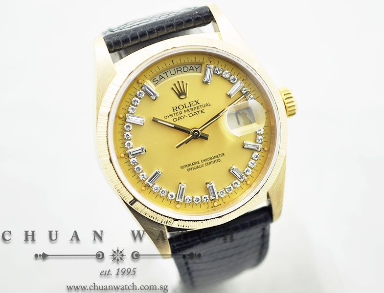 Rolex Vintage Gents Day-Date President Bark Finish 36mm 18078 - Discontinued - Image 3