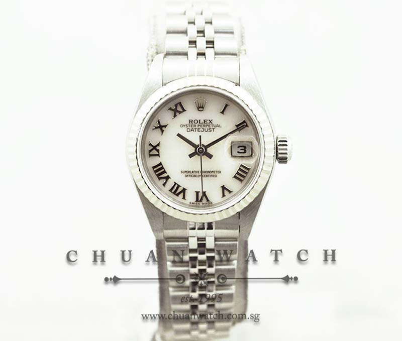 Rolex Ladies DateJust 26mm 79174 Pink MOP Roman - Discontinued