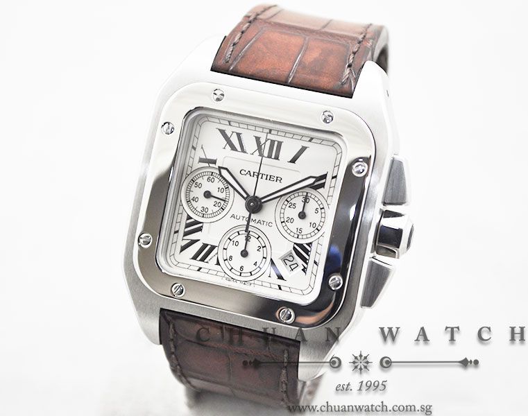 Cartier Santos 100 XL Chronograph W20090X8 - Discontinued - Image 2