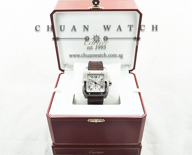 Cartier Santos 100 XL Chronograph W20090X8 - Discontinued - Image 5