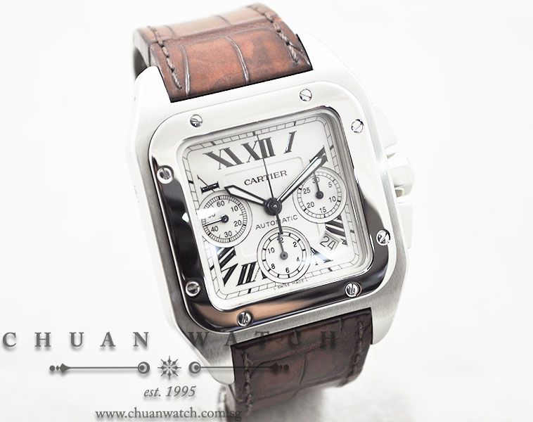Cartier Santos 100 XL Chronograph W20090X8 - Discontinued - Image 3