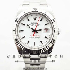 Rolex Gents DateJust Turn-O-Graph Thunderbird 36mm 116264 White Baton