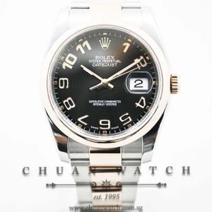 Rolex Gents DateJust 36mm 116201 Black Concentric Arabic