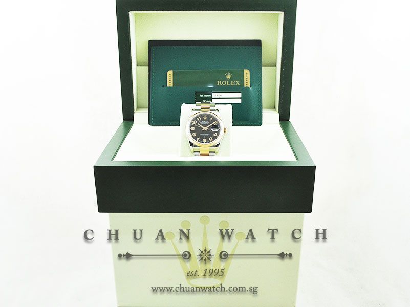 Rolex Gents DateJust 36mm 116201 Black Concentric Arabic - Image 5