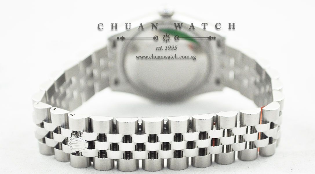 Rolex Boys DateJust 31mm 178274 Black Baton Index - Image 4