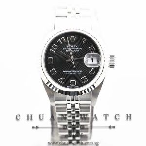 Rolex Ladies DateJust 26mm 79174 Black Concentric Arabic - Discontinued