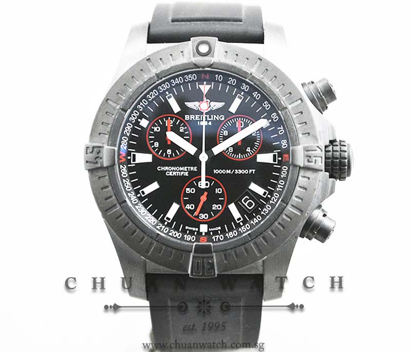 Breitling Avenger Seawolf Chronograph Blacksteel Quartz 48mm M73390 - Limited Edition of 2000 Pieces Only