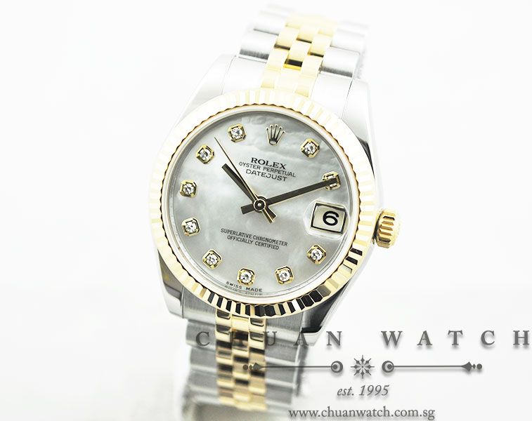 Rolex Boys DateJust 31mm 178273 White MOP Diamonds - Image 2